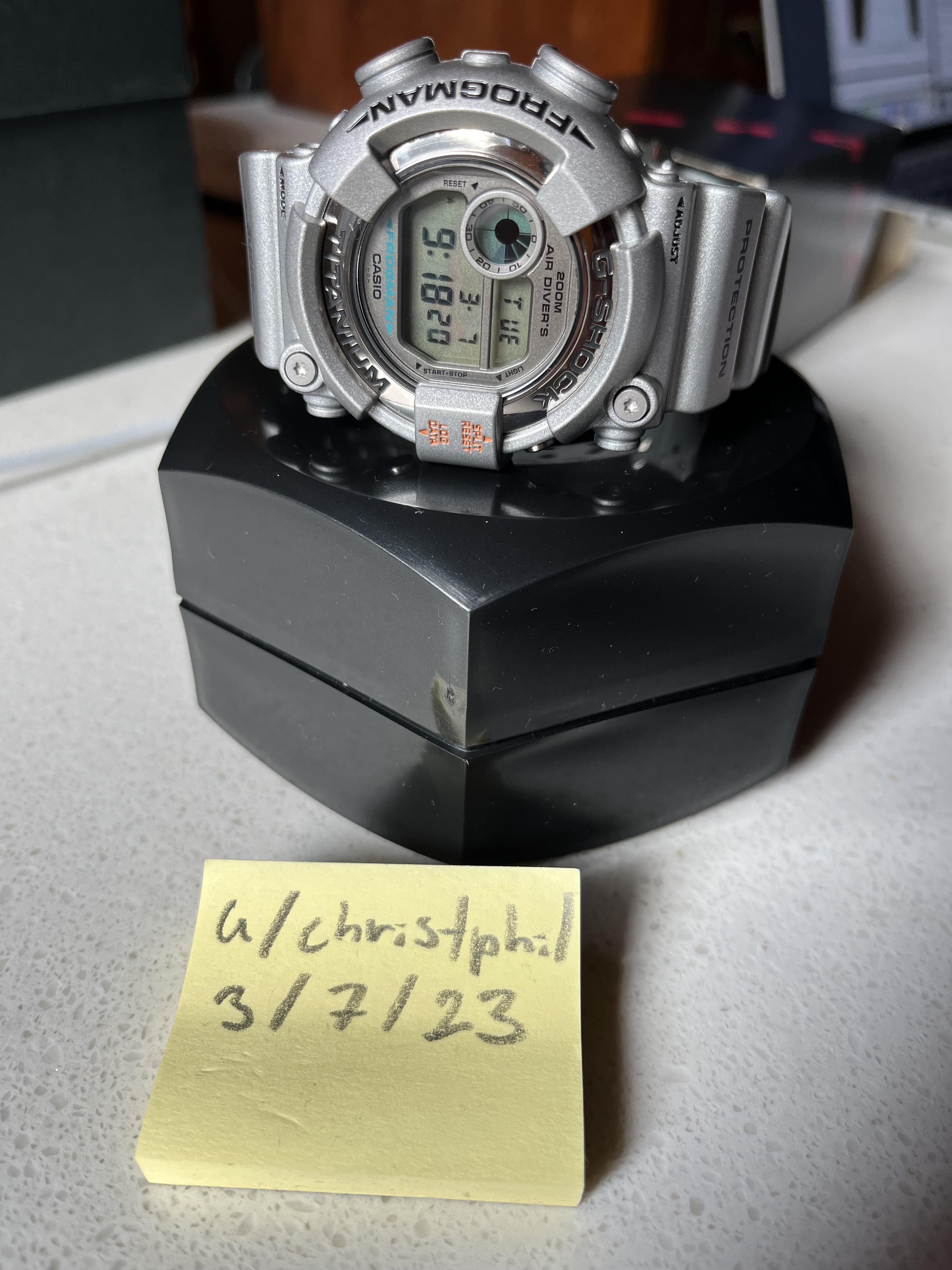 WTS] Casio G-Shock Frogman DW-8201GF-8JF Man in Silver | WatchCharts