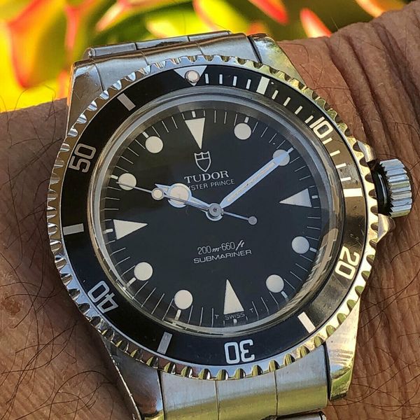 Tudor Submariner 94010 Lollipop Hands 1984 w/ Original Bracelet Box ...