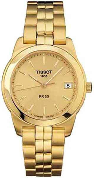 Tissot pr50 shop gold watch