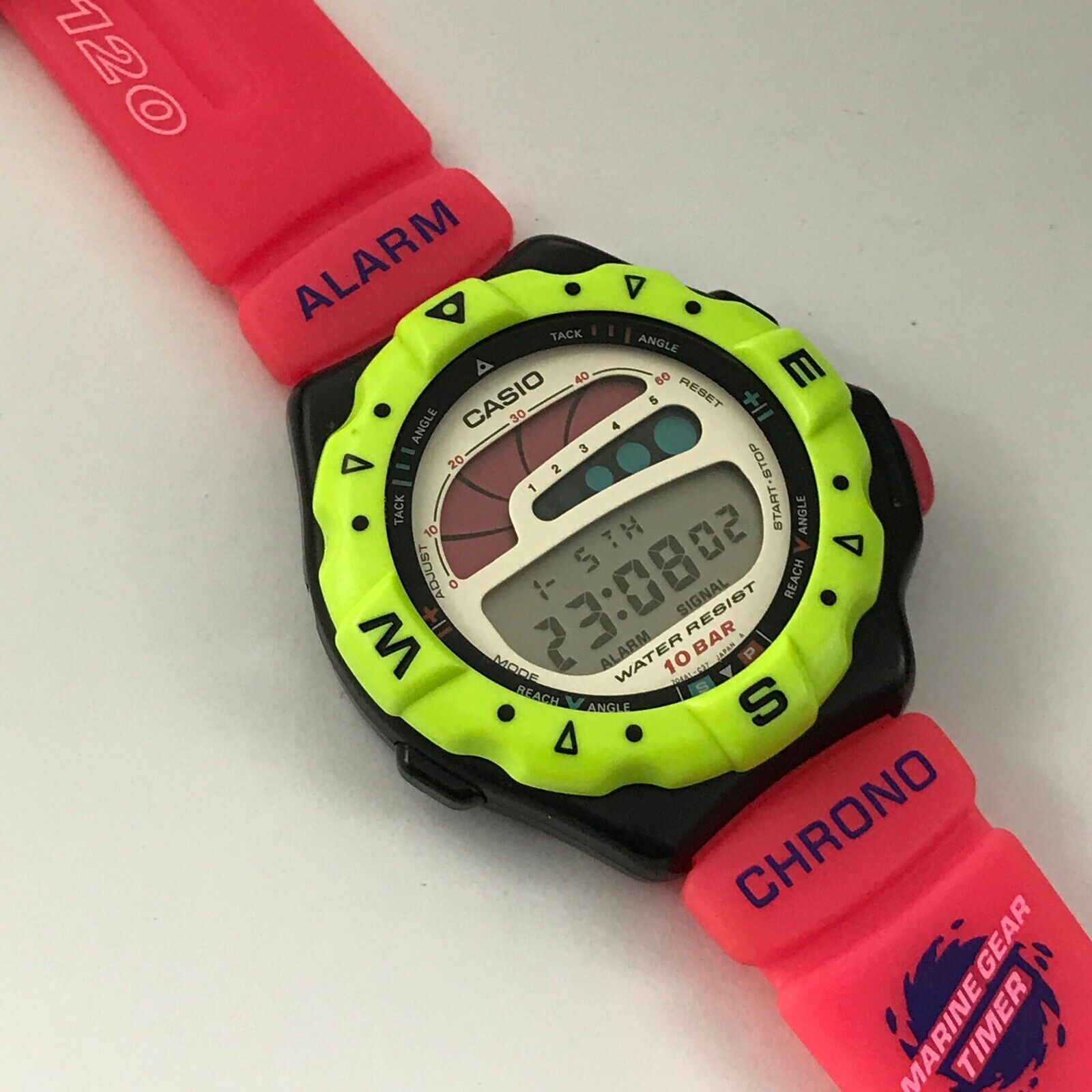 Vintage Casio SUF-120 Surfing Timer Sports Digital 1980s Japan Men 