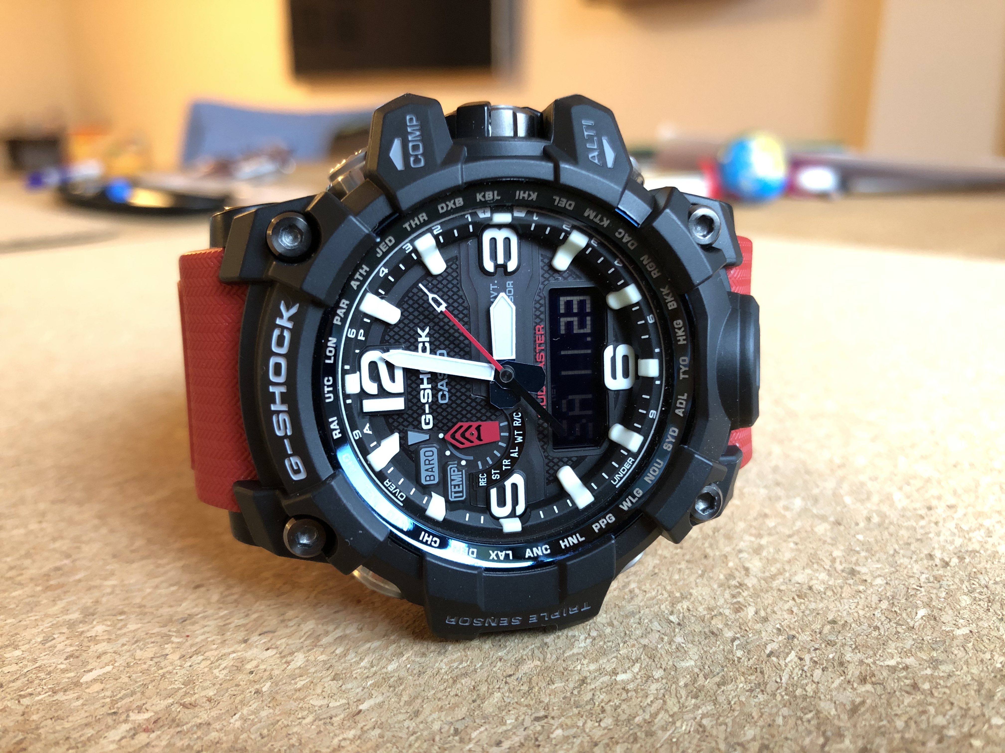 FS Casio Gshock Mudmaster GWG-1000RD, Rescue Red Series, Very Rare 