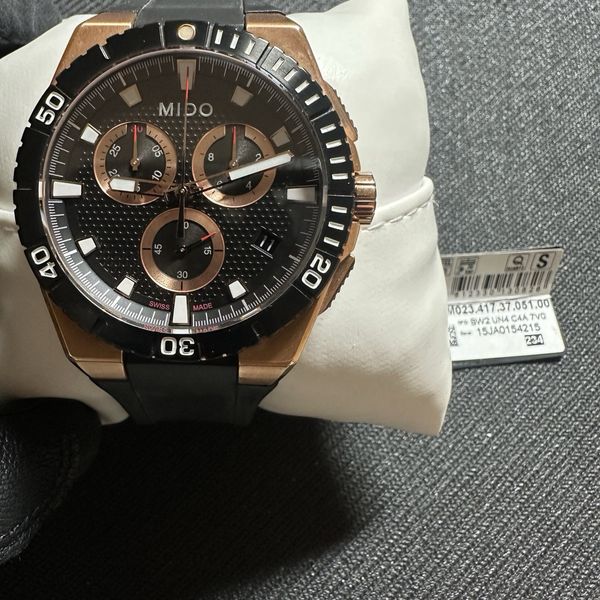 Mido Ocean Star Captain Swiss Chronograph Quartz Watch M023.417.37.051 ...
