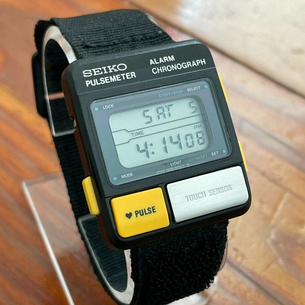 Vintage Seiko Quartz Chronograph Pulsemeter LCD S229 5001 Aliens Marines |  WatchCharts