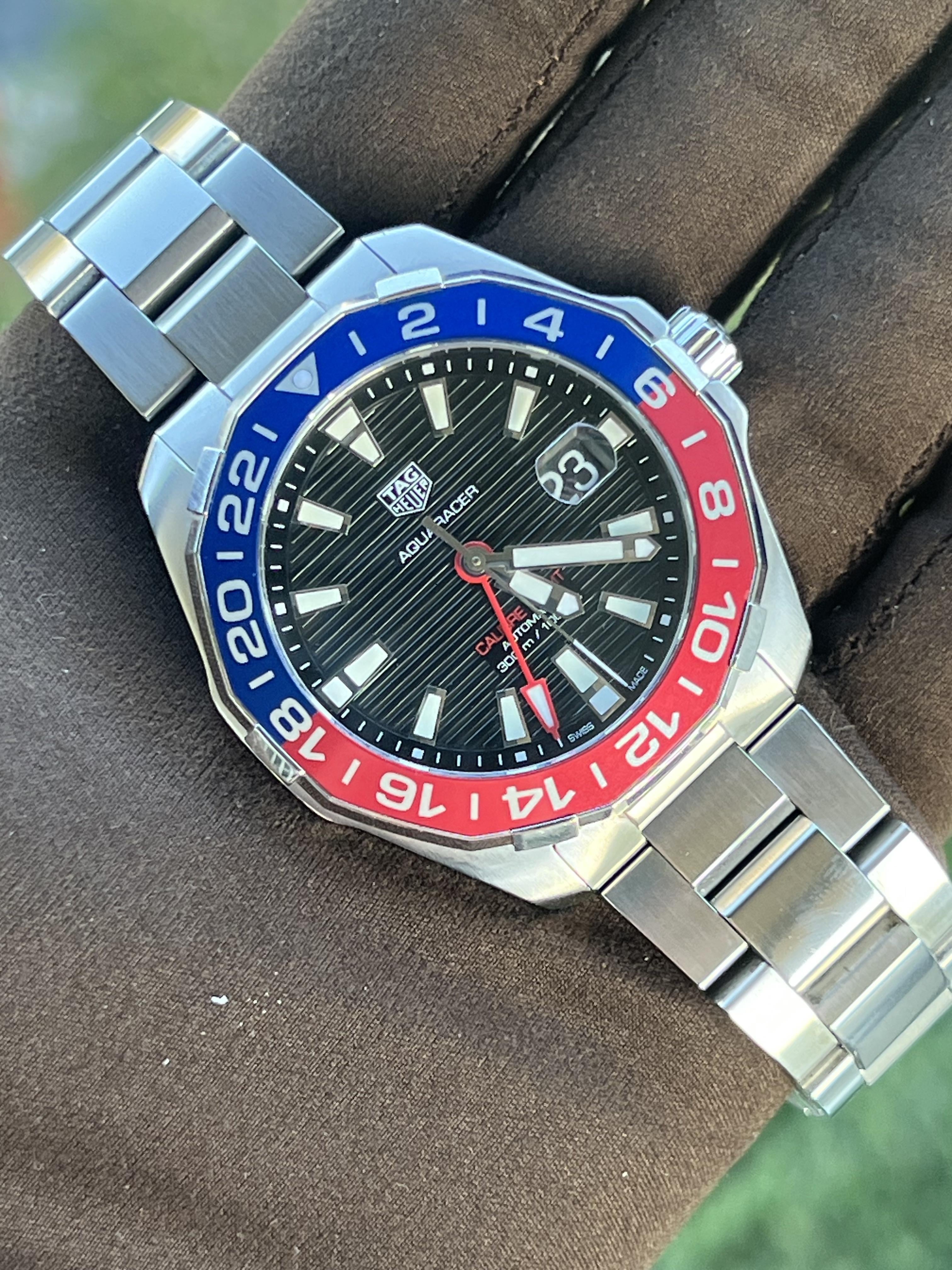 Tag heuer aquaracer clearance calibre 5 pepsi