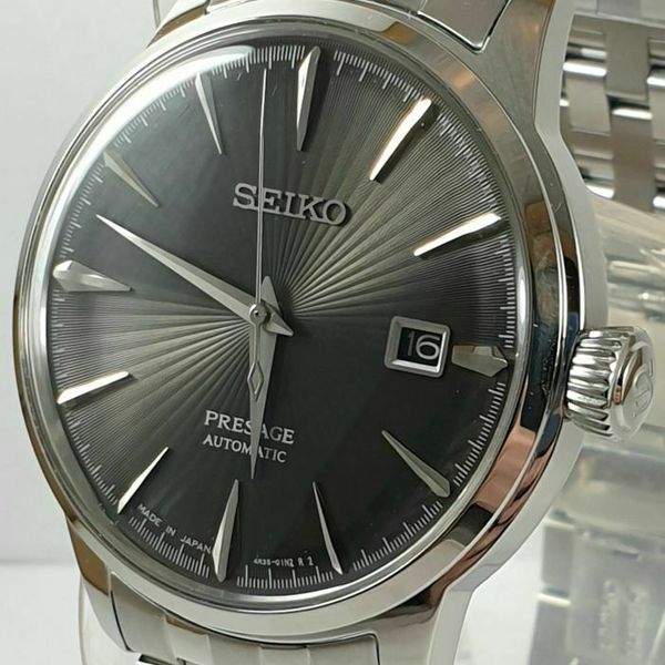 SEIKO PRESAGE NEW MEN'S COCKTAIL 'EXPRESSO MARTINI' AUTOMATIC WATCH ...