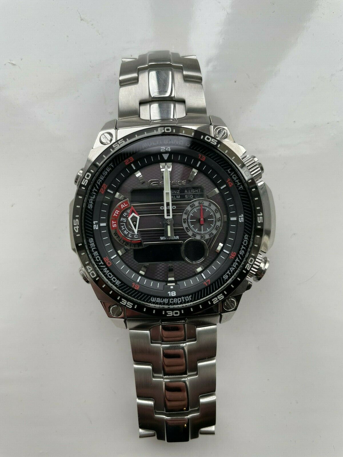 Mens Genuine Casio Edifice Solar Radio Controlled ECW-M300EBD-1AER