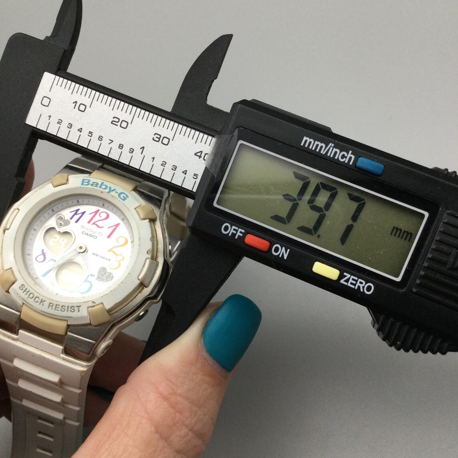 Casio Baby-G Digital Analog Watch Women White 5070 BGA-116