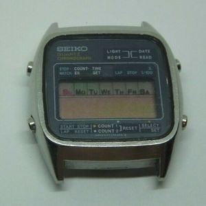 Vintage Seiko A127-5000 quartz digital chronograph for parts | WatchCharts