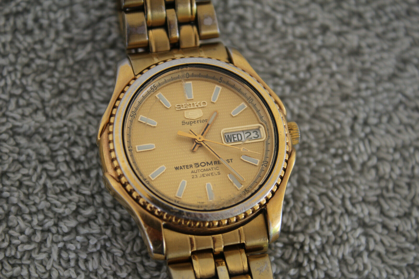 Seiko 5 automatic 23 jewels water 50m discount resist