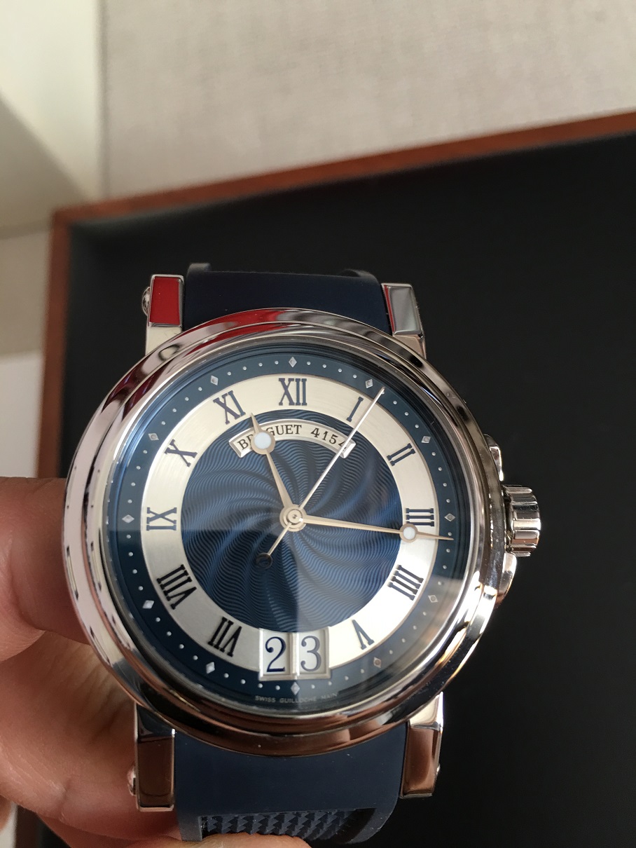 FSOT Breguet Marine Big Date Reference 5817 Rare Blue Dial