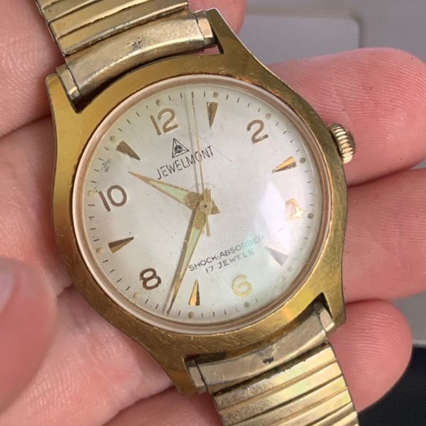 Qach Rresh Vintage Jewelmont Estate Fresh 17 Jewels Watch - Works Very Clean! NR ...