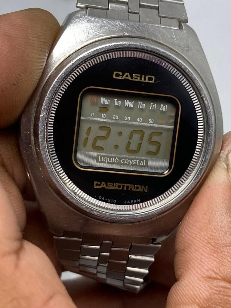 Vintage Casio Casiotron 04-504 Digital Men's Wristwatch