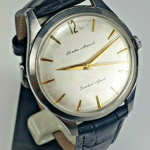 Vintage Seiko Marvel 896812 Diashock 17 Jewels JDM Mens Japan Watch ...