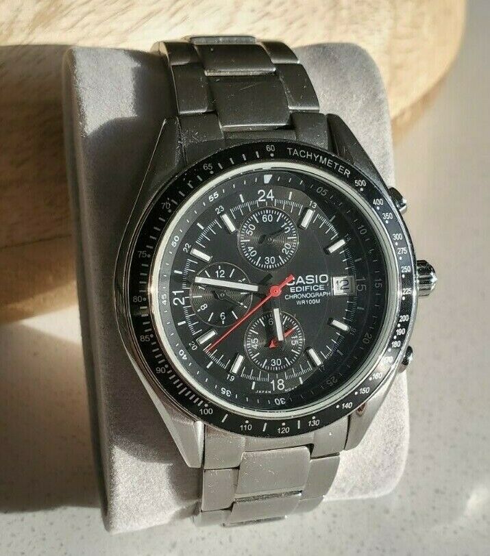 Casio Edifice Chronograph WR 100m (EF503D-1AV) [Includes 3 Extra Links ...