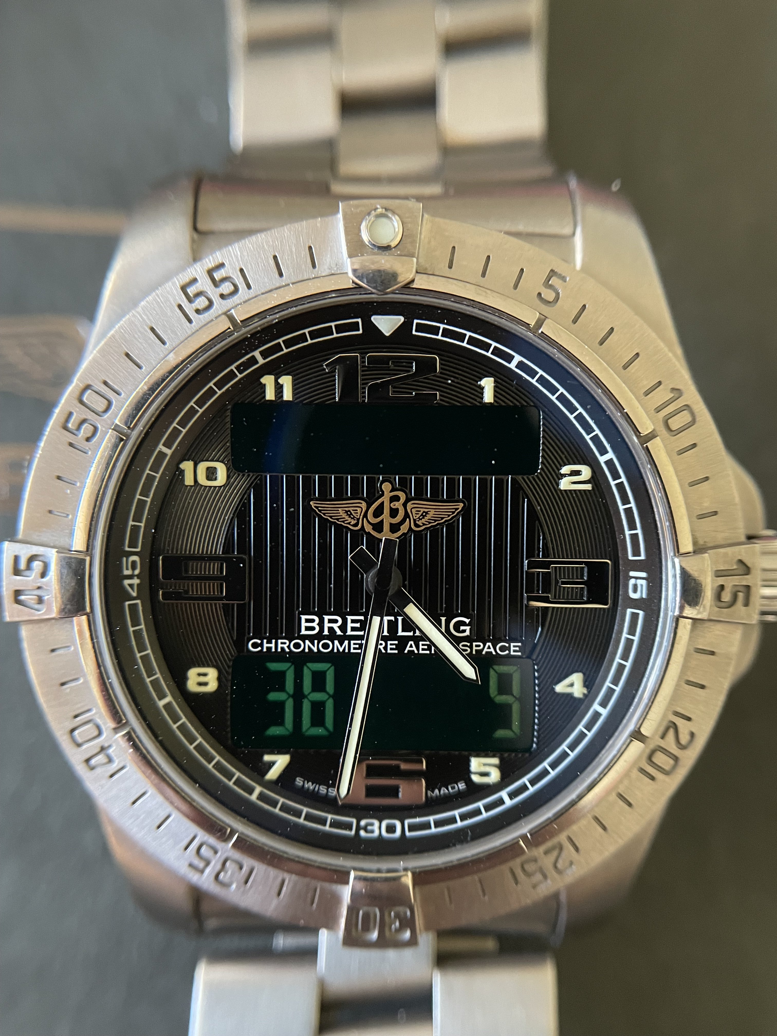 WTS E79362 BREITLING AEROSPACE ADVANTAGE TITANIUM 42MM