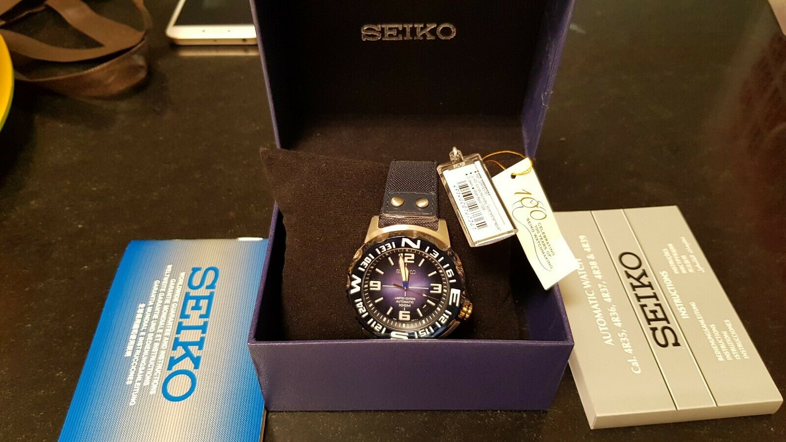 SEIKO SRP451K1 Monster Blue Watch Limited Edition Superior 4R35