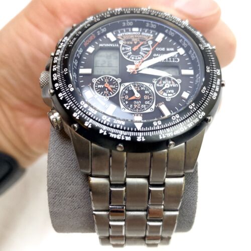 Citizens Eco Drive Skyhawk TITANIUM Radio Controlled Watch U600 S049661 Manual WatchCharts Marketplace