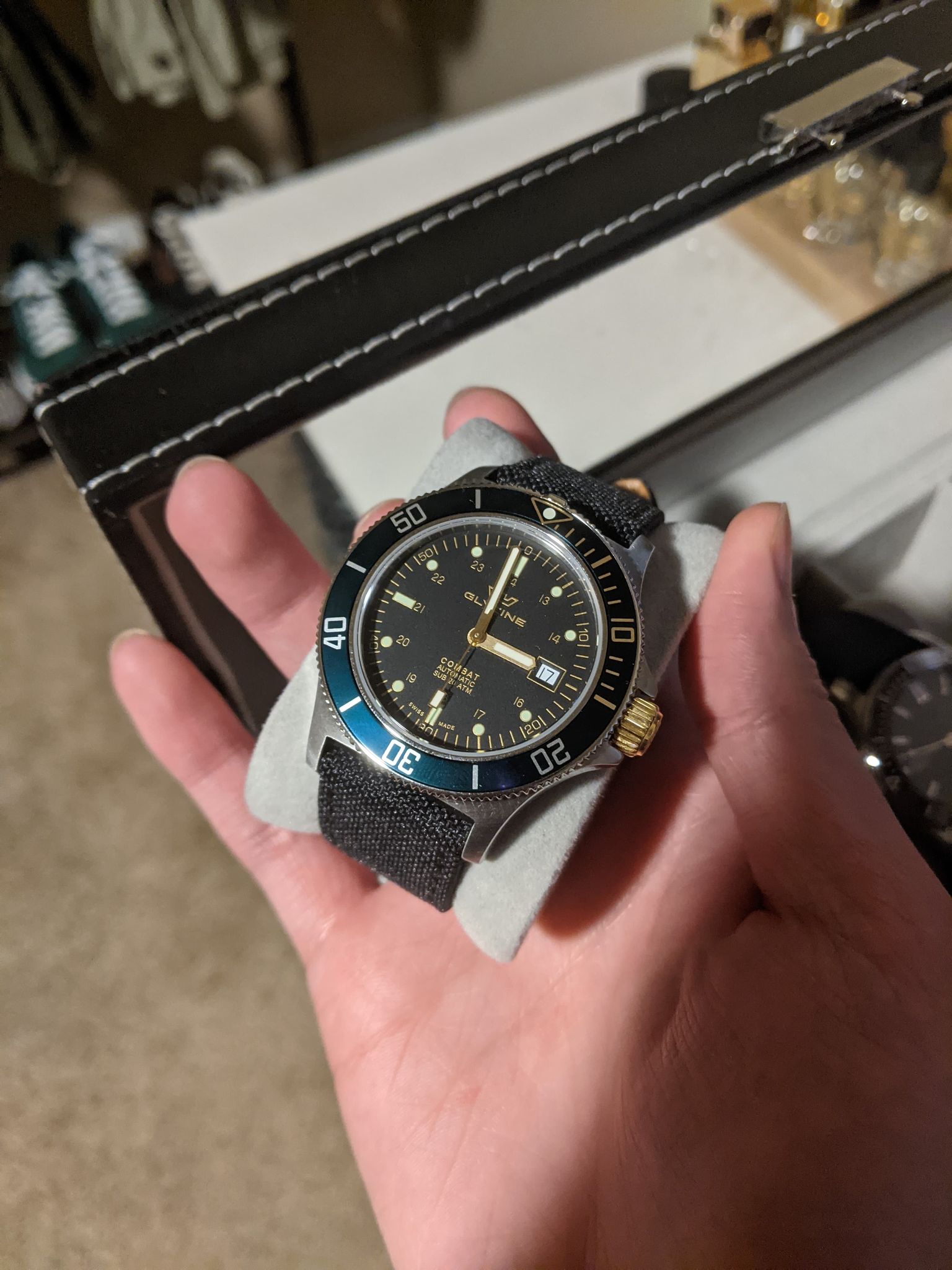 WTS SARB017 Mido Ocean Star Glycine combat sub GL0272 Tisell