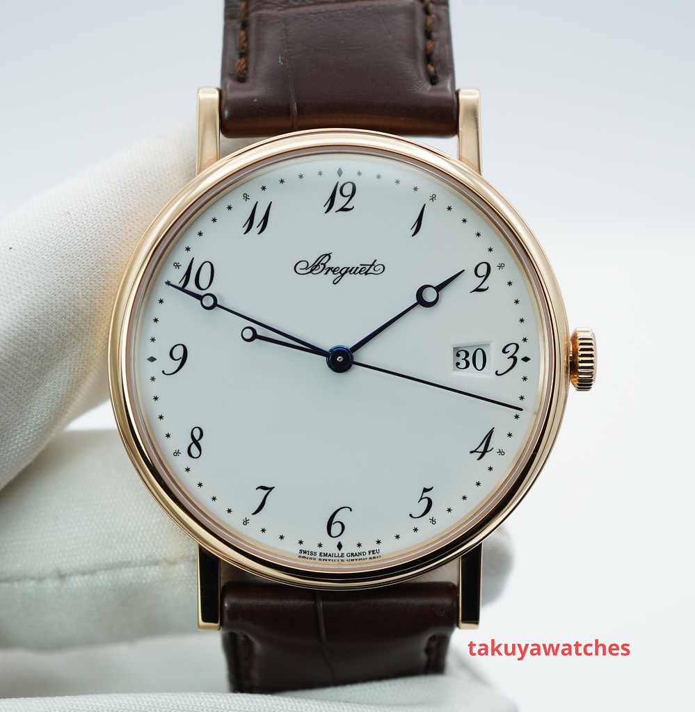 FSOT NOS BREGUET CLASSIQUE 5177 Enamel Dial ROSE GOLD AUTOMATIC