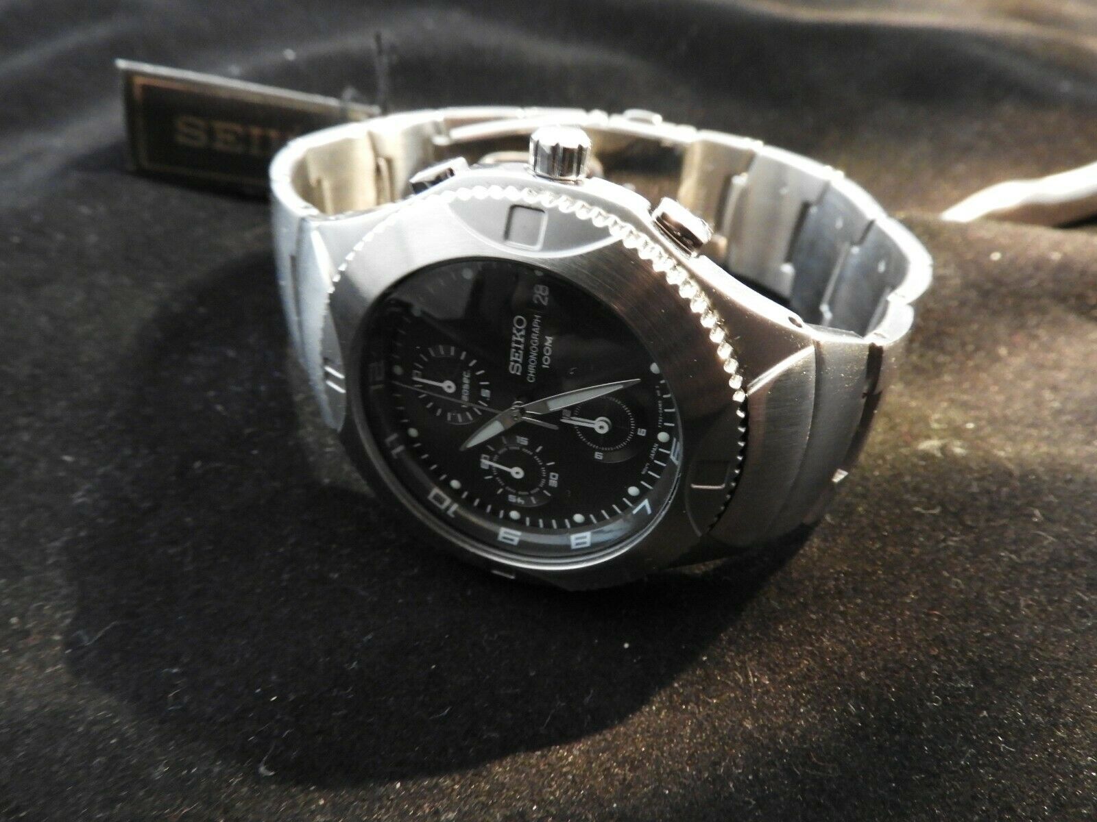 Seiko 43mm men's on sale chronograph