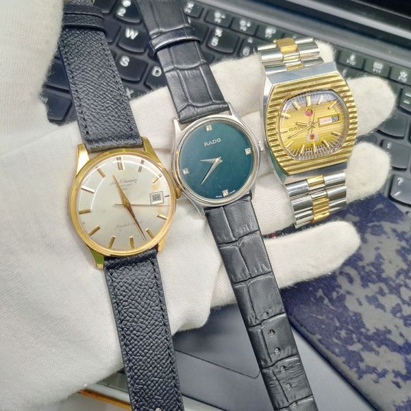 (Lot of 3) Rado CLASSIC, Rado Musketeer & Seiko Champion Calendar FAST ...