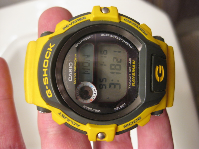 SOLD: Casio G-Shock DW-9350 Raysman Yellow Yacht Timer | WatchCharts