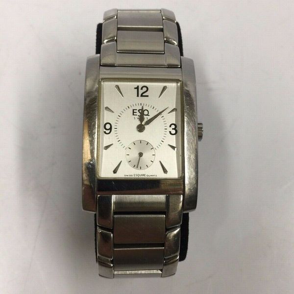 ESQ Esquire 300470 Swiss Quartz Stainless Steel Watch *New Battery