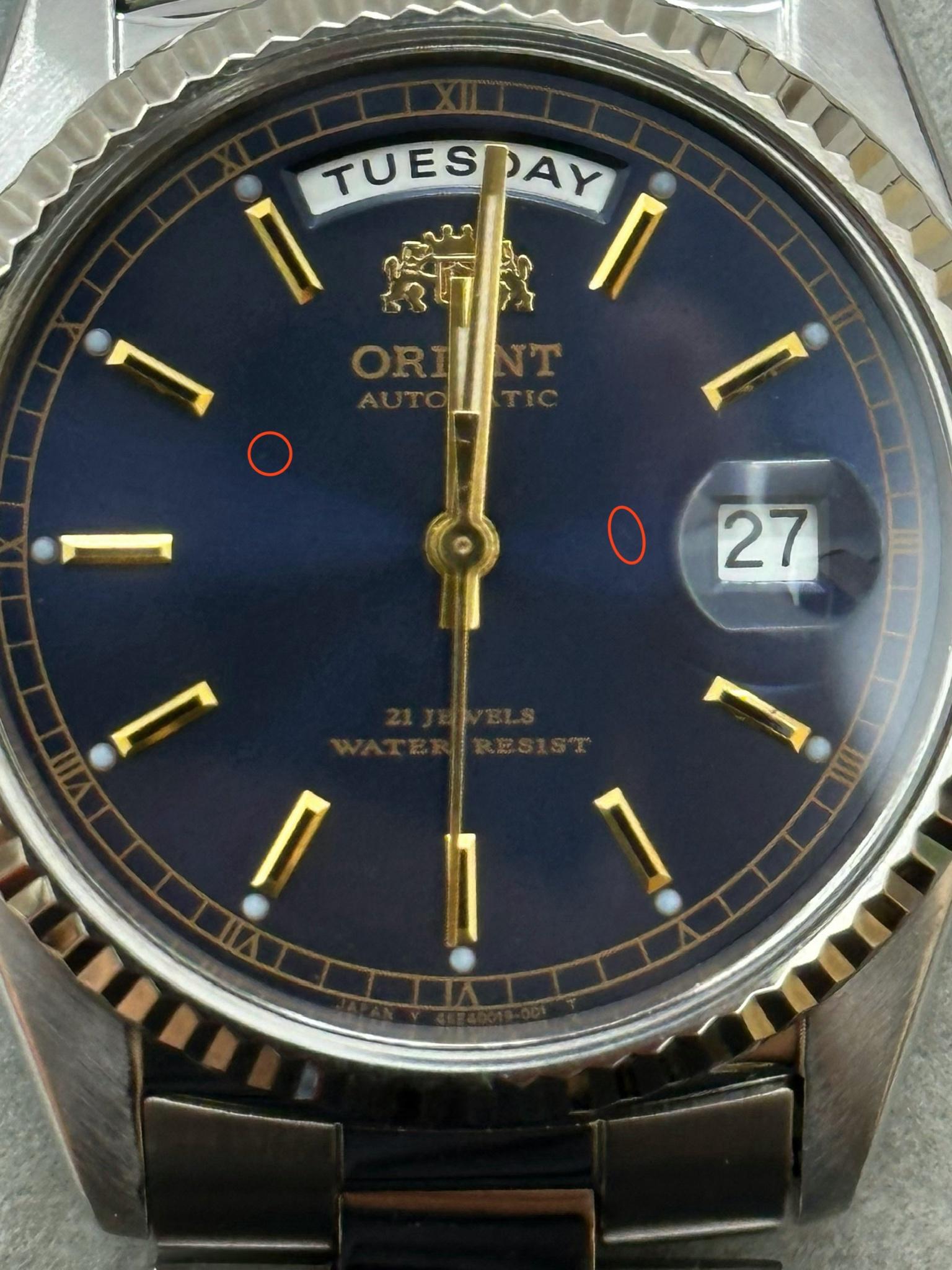 WTS Rare Blue First Generation Orient Batonhand Daydate