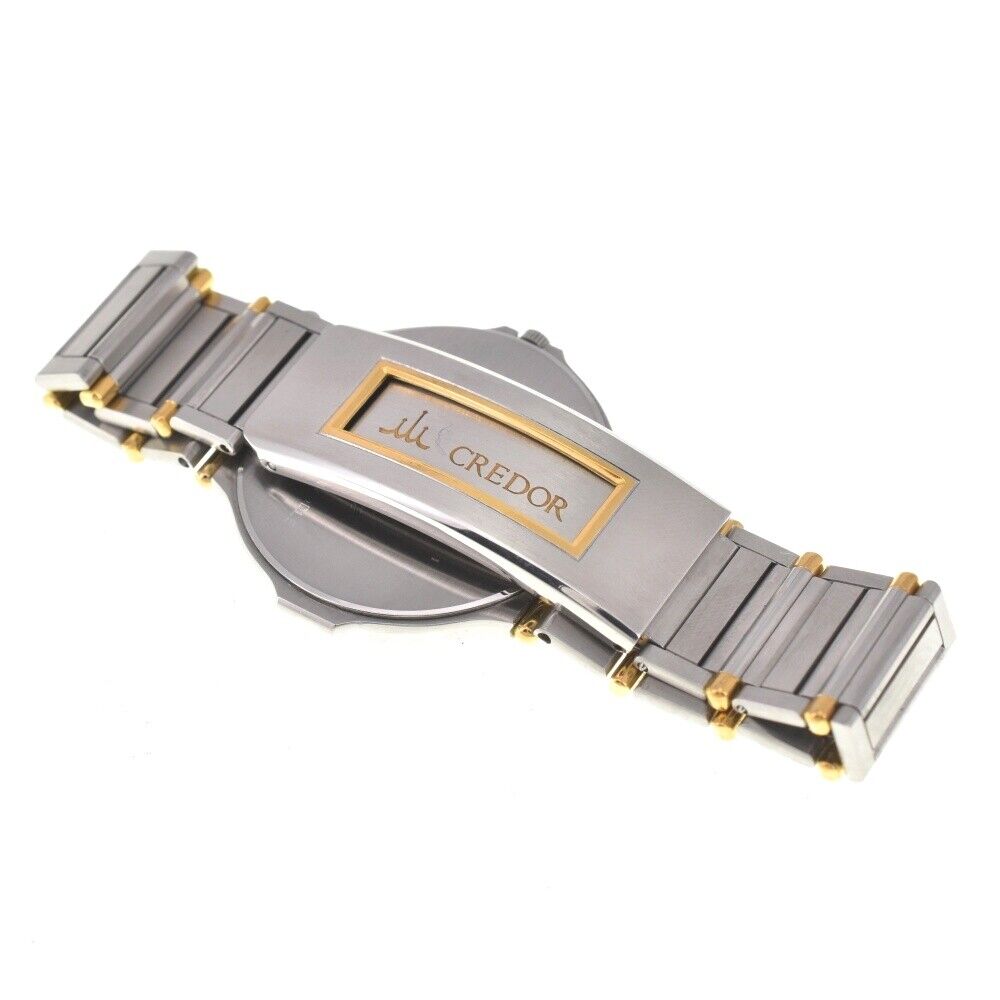 SEIKO CREDOR 9571-7000 Stainless Steel/Gold Plated Quartz Men's