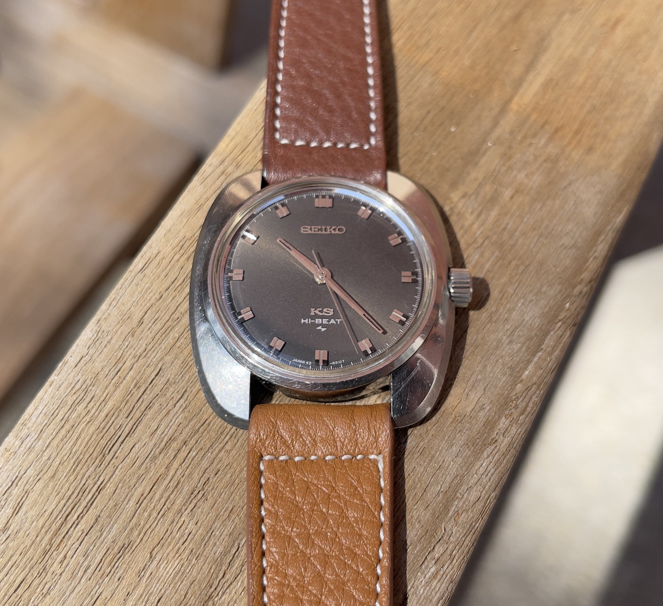 550 USD] King Seiko 45-8000 Hi-Beat Manual Wind Cushion Case