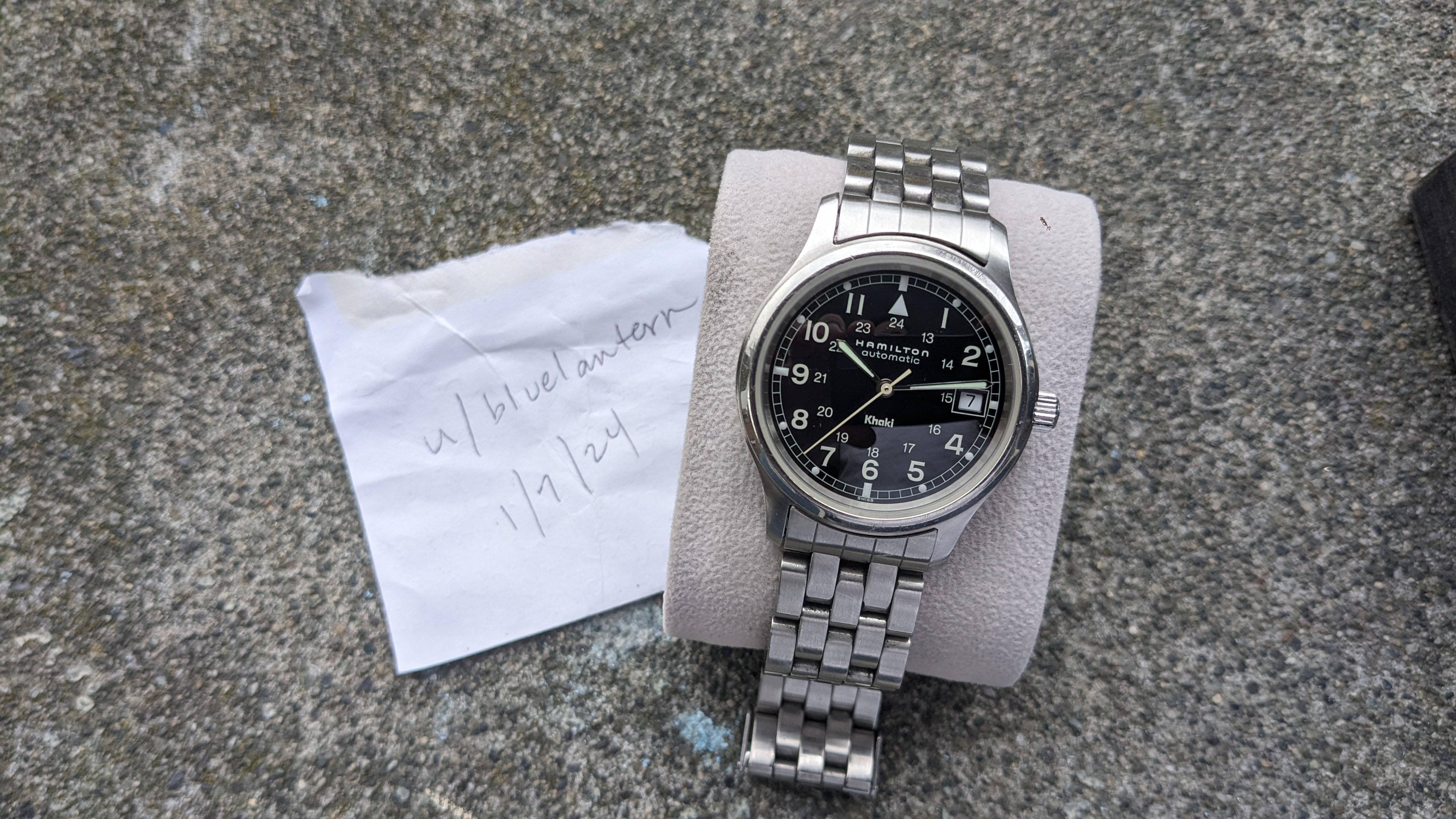 WTS Hamilton Khaki 9721b with OEM bracelet just serviced REDUCED WatchCharts Marketplace