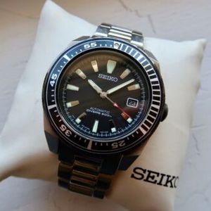 Seiko Samurai (1st Gen), SNM033, Steel, Black Dial, SNM011 | WatchCharts