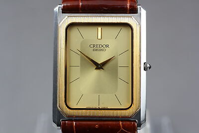 Near MINT] Seiko Credor 6730-5090 14KT Gold Bezel Men's Quartz