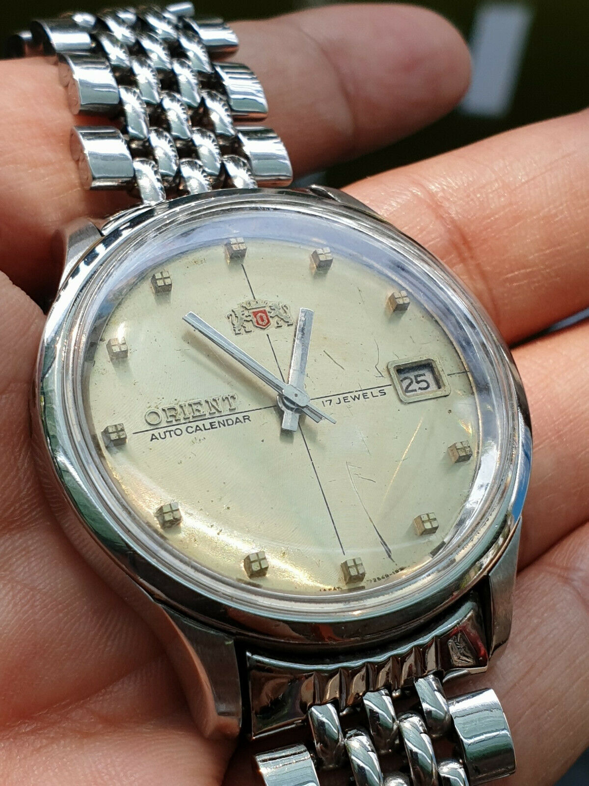 ORIENT AUTO CALENDAR 17 JEWELS GENTS AUTOMATIC RARE
