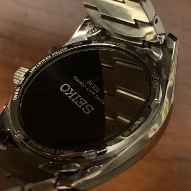 Seiko Spirit SBTM159 7B24-0AN0 Solar Radio Watch Black
