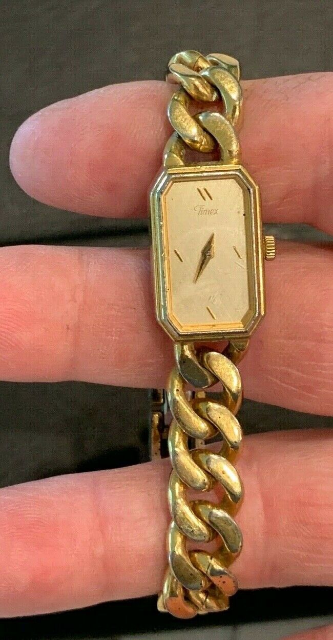 Timex watches hotsell golden chain