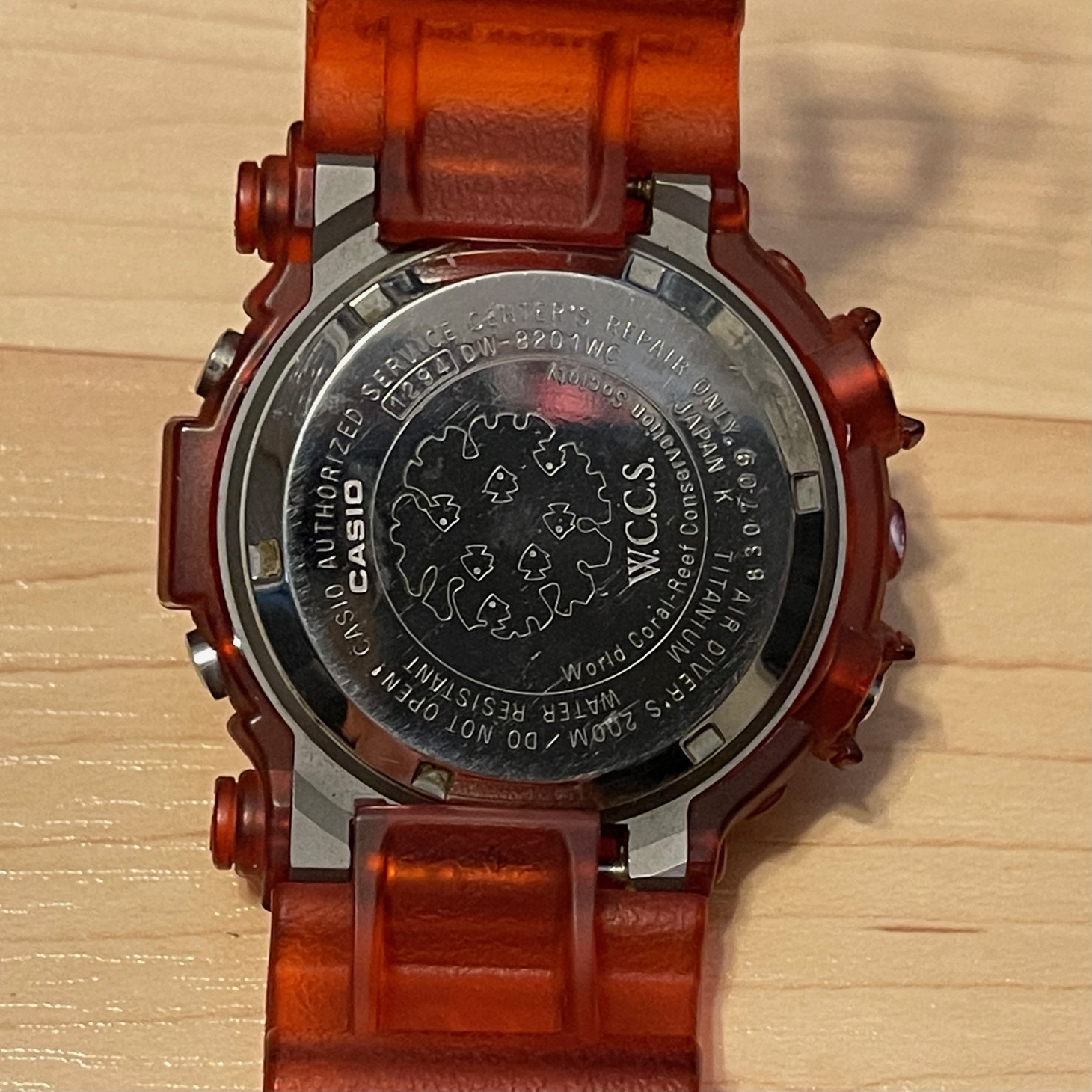 WTS] Casio G-Shock DW-8201WC-7T WCCS Frogman Red Jelly Skeleton