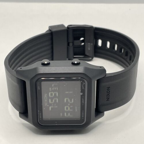 Nixon Staple A1309-000-00 Men's Black Silicone Digital Dial Quartz