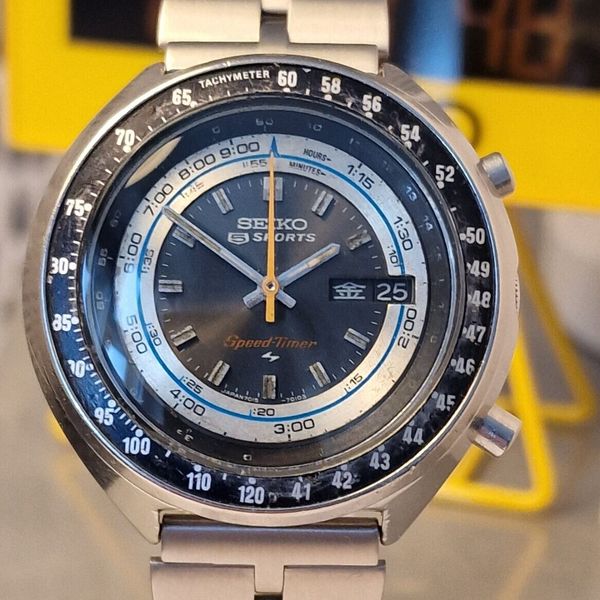 VERY RARE VINTAGE SEIKO 7015-7010 SPEEDTIMER FROM MAY'73