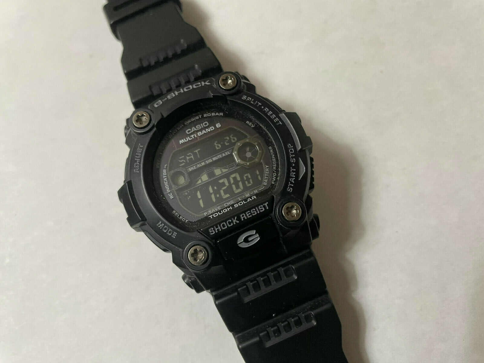 Casio Black G-Shock GW7900B-1 Black Atomic Solar Digital Men's Watch ...