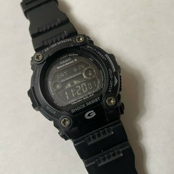 Casio Black G-Shock GW7900B-1 Black Atomic Solar Digital Men's Watch ...