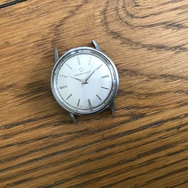 Early Stainless Steel Eterna-matic Wrist Watch. Calibre 1412UD. Model ...
