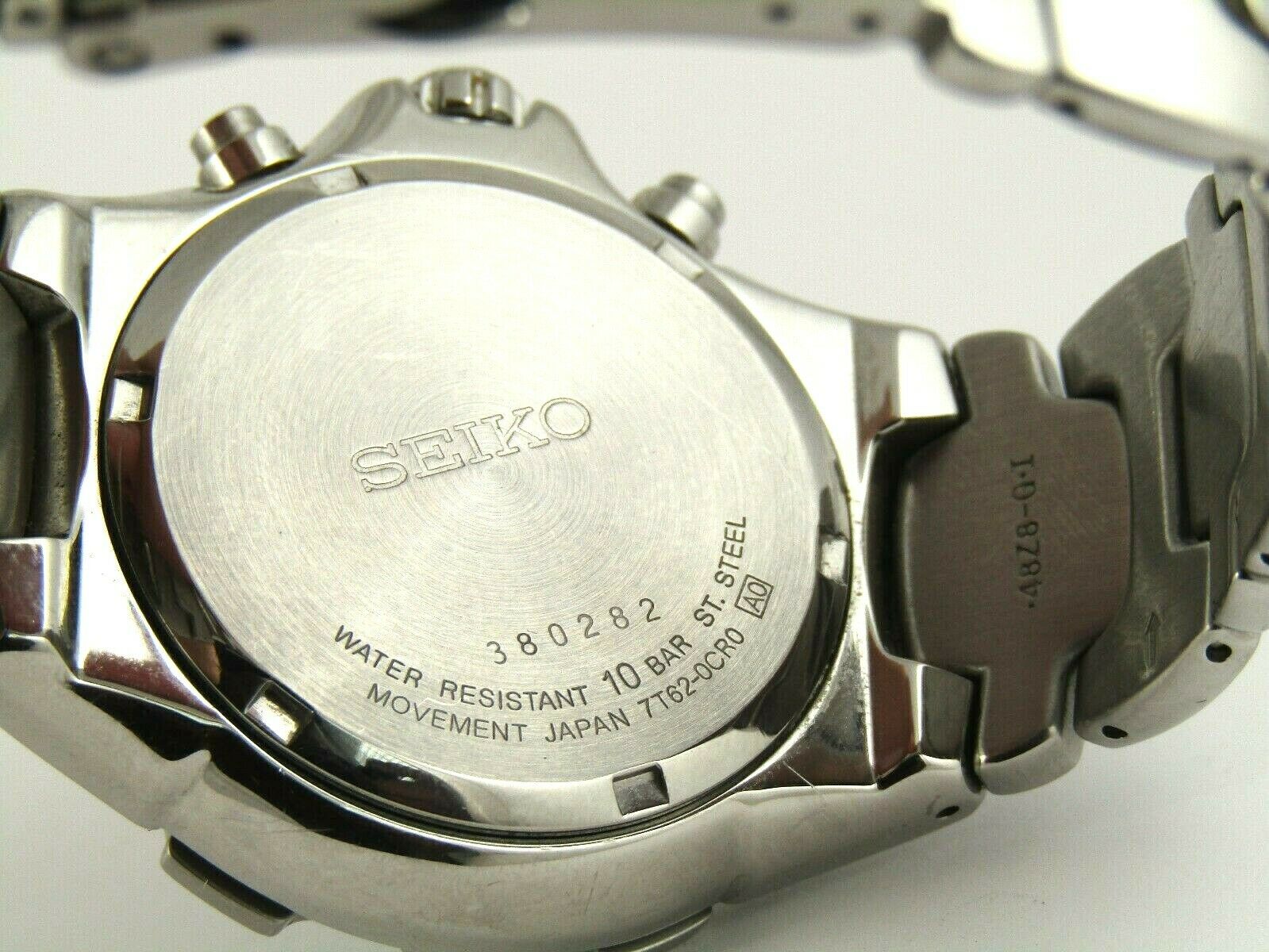 Seiko SNA279 (7T62-0CR0) Chronograph Stainless Steel Men's Quartz Watch |  WatchCharts