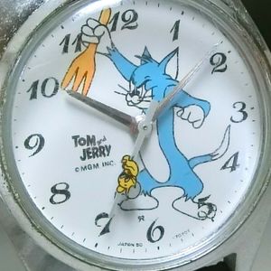 美品✨ SEIKO Disney Time 5000-7000 トム＆ジェリー Vintage SEIKO Disney Time Tom and Jerry 5000-7000 Hand-Winding