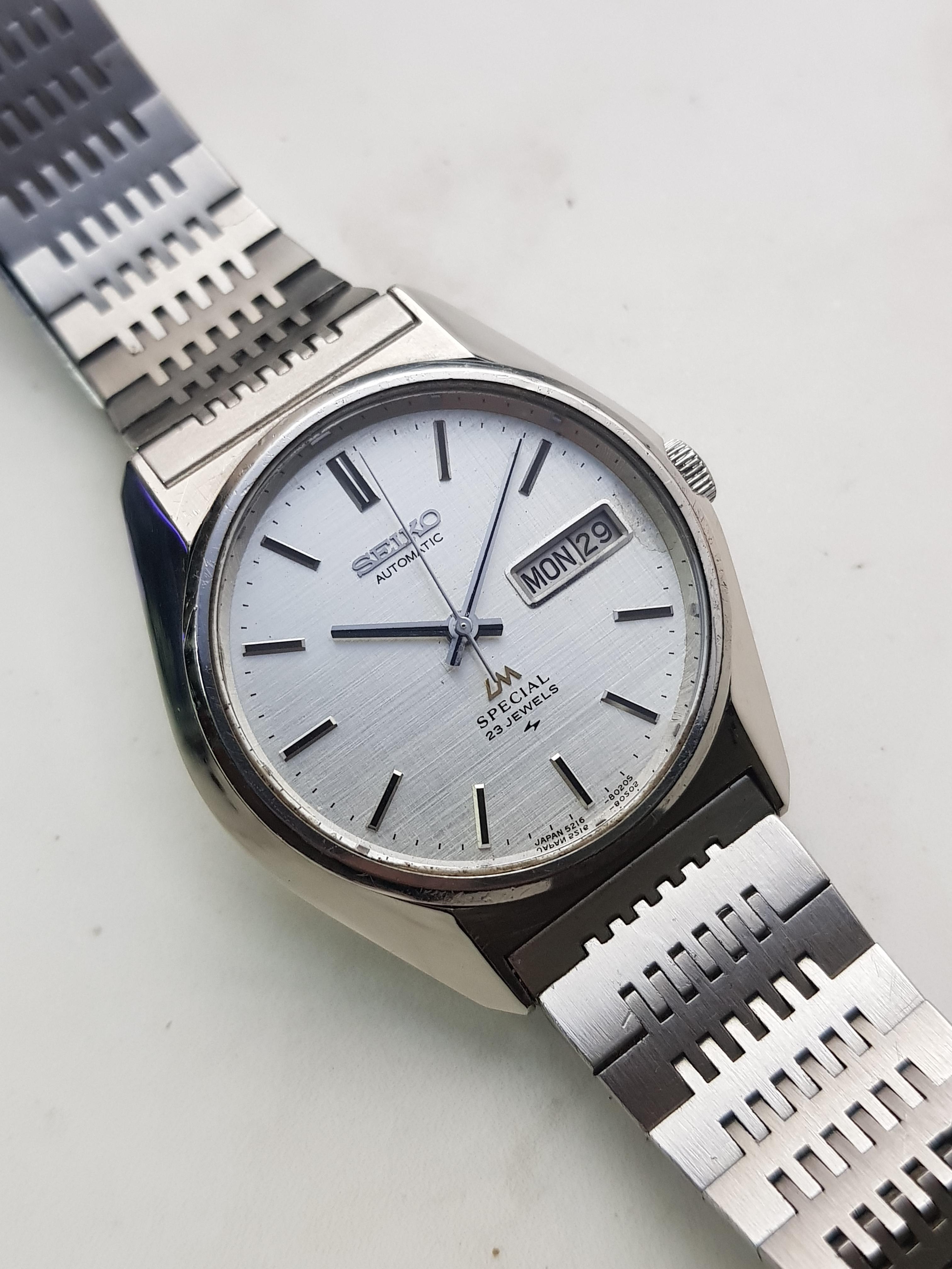 [WTS] Seiko LM Special 5216-8020 Linen Dial Hi-beat Automatic Movement |  WatchCharts