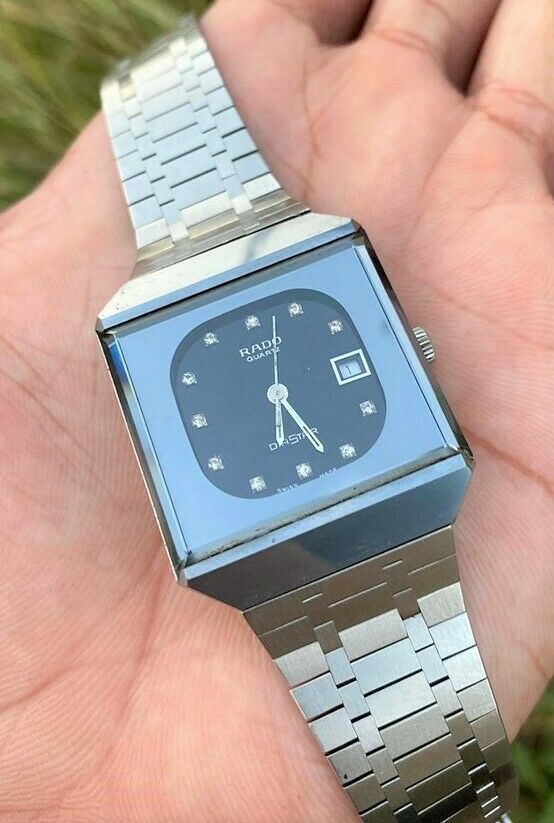 RADO DIASTAR 711.0067.3.N GENTS DIAMOND ACCENT STAINLESS STEEL