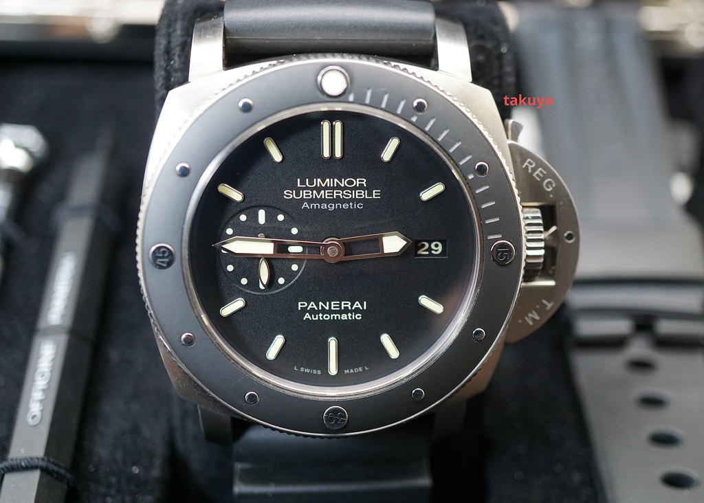 FSOT Panerai PAM 389 LUMINOR 1950 SUBMERSIBLE AMAGNETIC TITANIUM 3