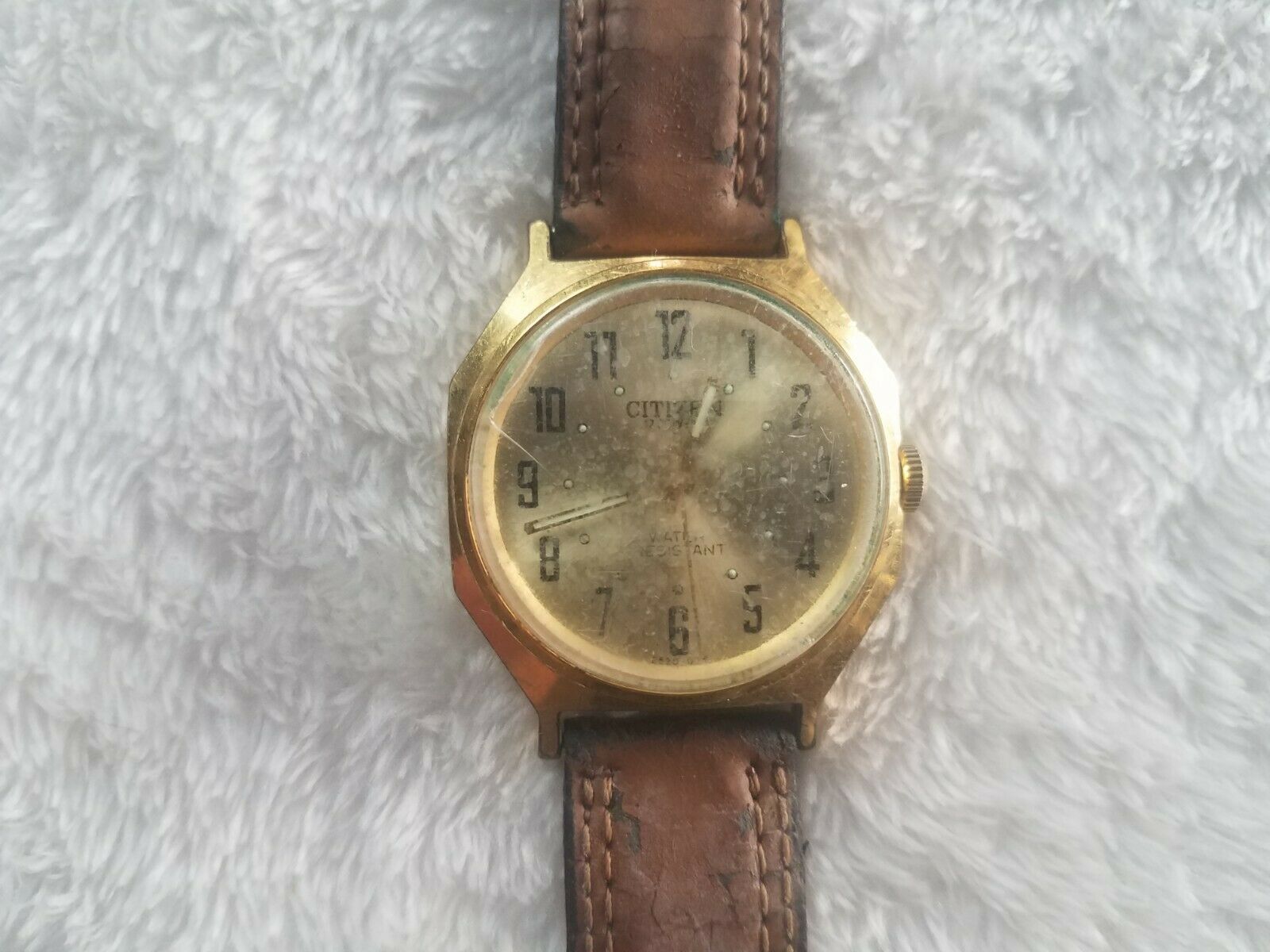 Vintage Citizen 17 Jewel WR C-25-CX Gold Tone Mens Hand Wind 