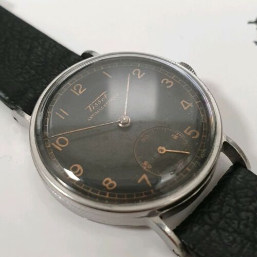 V. Rare 1939 Tissot Antimagnetique Cal. 27 Stainless Steel vintage