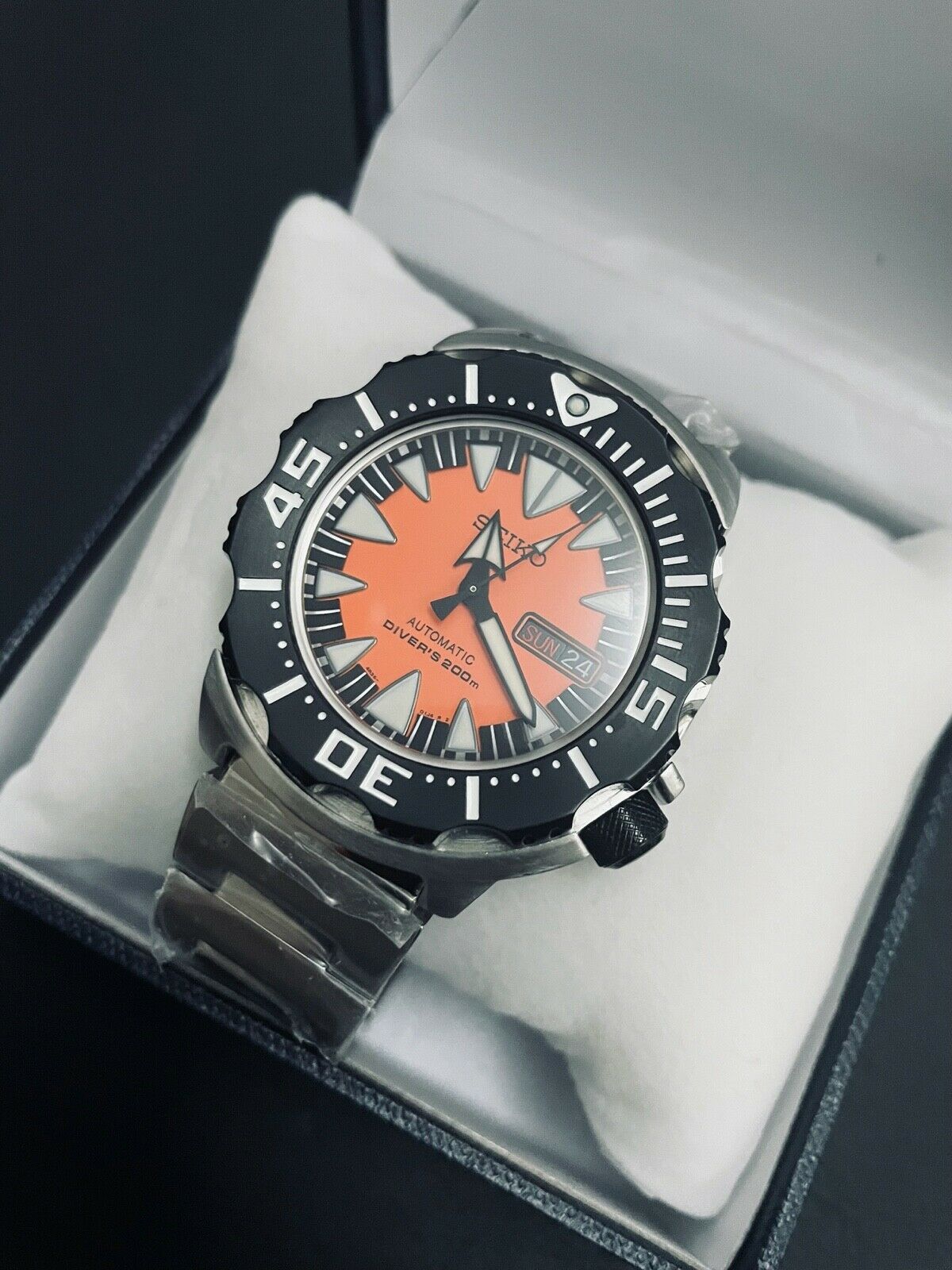 New Rare seiko Orange Monster Prospex SRP315K Diver original